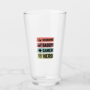 Camiseta geométrica Vintage Husband Daddy Gamer He