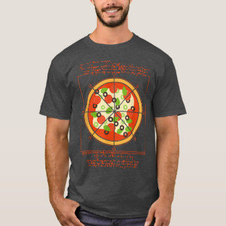 Camiseta Geometrical Da Vinci Pizza Pizza Artist Pizzaholic