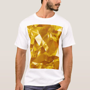 Camiseta Geométrico 3D: Diseño de fondo metálico