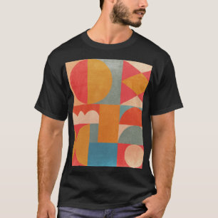 Camiseta Geométrico abstracto: textura de papel de época
