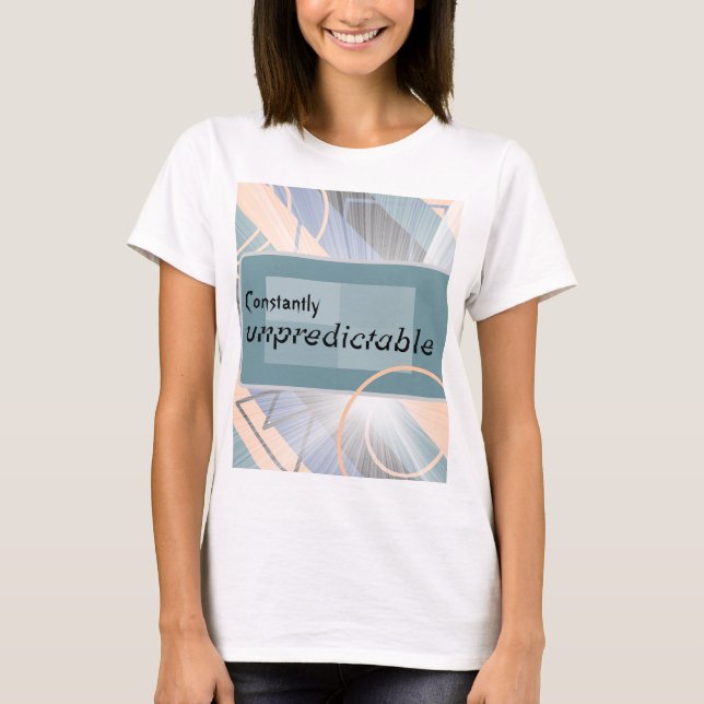 Camiseta Geométrico "constantemente impredecible" personali (Anverso)