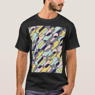 Camiseta Geométrico de colores pálidos: patrón retro