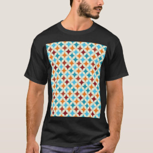 Camiseta Geométrico De Estilismo: Patrón Viejo Sin Marea