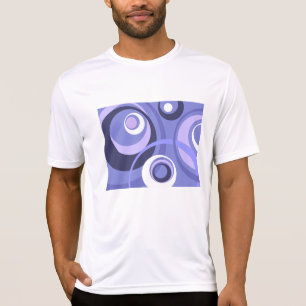Camiseta Geométrico de mediados de siglo Círculos Morados A