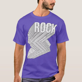 Camiseta geométrico de roca