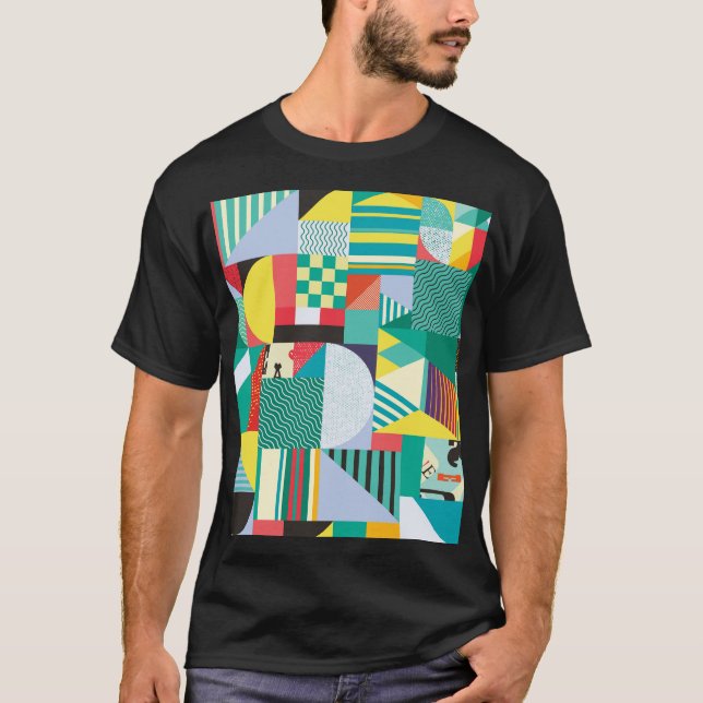 Camiseta Geométrico decorativo: Elementos del patrón de cos (Anverso)