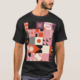Camiseta Geométrico escandinavo: patrón de arte colorido