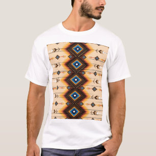 Camiseta Geométrico étnico: diseño de patrones abstractos.