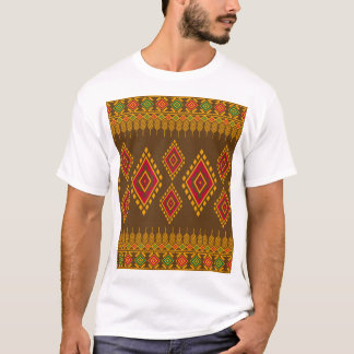 Camiseta Geométrico étnico, diseño tradicional, sin costura