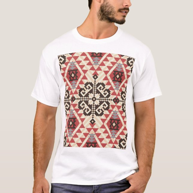 Camiseta Geométrico Étnico: Resumen sin foco (Anverso)