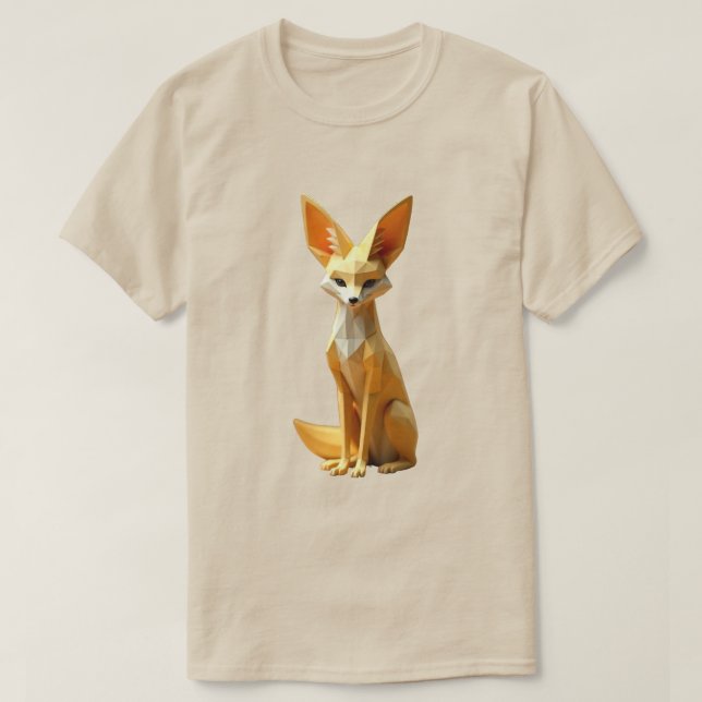 Camiseta Geométrico Fennec Fox (Diseño del anverso)