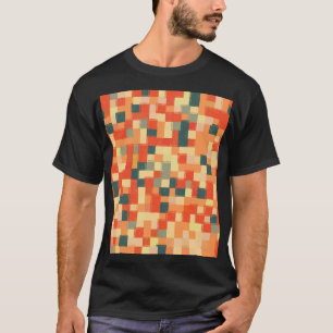 Camiseta Geométrico Grande: Patrón Abstracto Sin Marea.