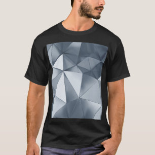 Camiseta Geométrico Metalizado: Patrón tridimensional