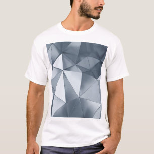 Camiseta Geométrico Metalizado: Patrón tridimensional