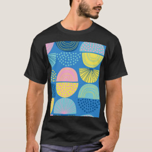 Camiseta Geométrico Nórdico: Fondo Resumen Moderno.