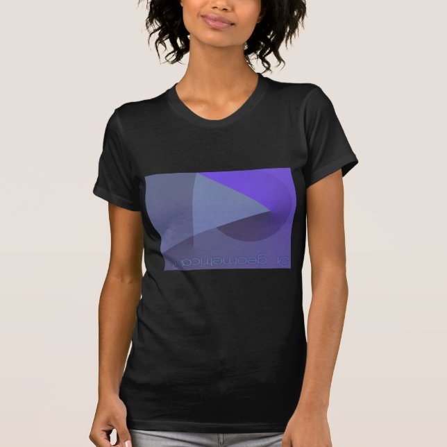 Camiseta ¿Geométrico? Resumen Mujeres tetas negras (Anverso)