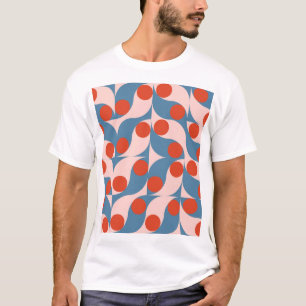 Camiseta Geométrico Retro: Mosaico Vintage Moderno.