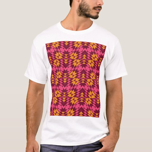 Camiseta Geométrico sin tiempo: patrón sin foco (Anverso)