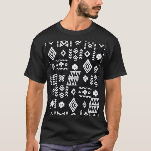 Camiseta Geométrico tribal: fondo elegante y sin costuras.