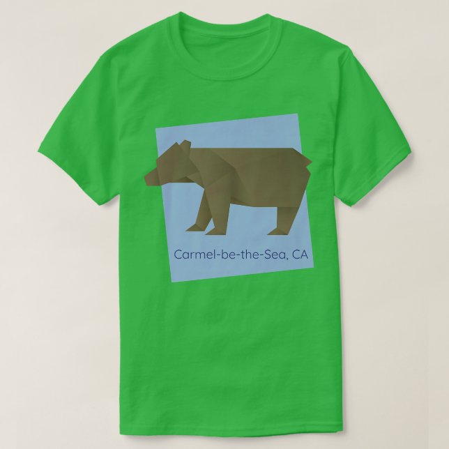 Camiseta Geometro abstracto del oso de origen de la CA de C (Diseño del anverso)
