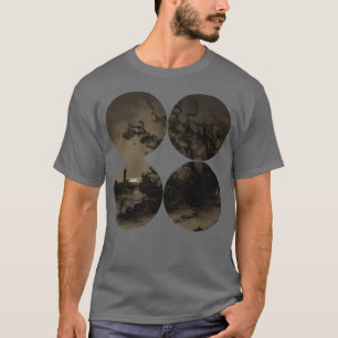 Camiseta Geometro de escena de luz solar minimalista de est