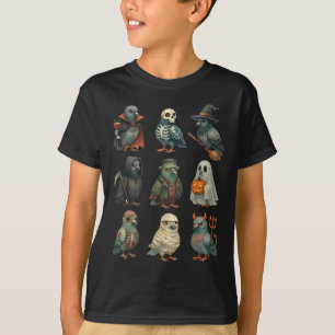 Camiseta Geon Bird Soky Bruja Boo Zombie Halloween Niños &a