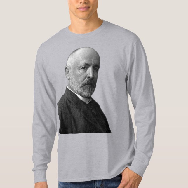 Camiseta Georg Cantor, matemático alemán (Anverso)