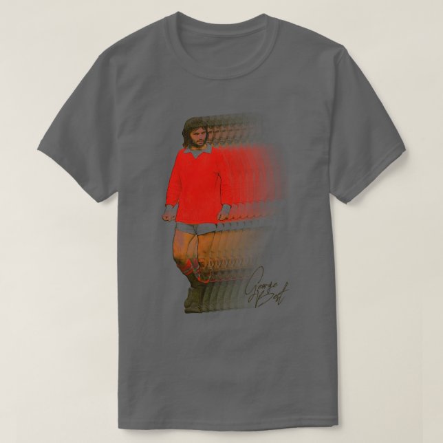 Camiseta George Best Retro Fade (Diseño del anverso)