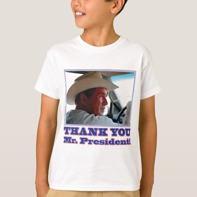 Camiseta ¡George Bush/Gracias! (Anverso)