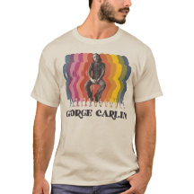George Carlin Comedian 70s Fade estilo retro