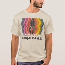 Camiseta George Carlin Comedian 70s Fade estilo retro