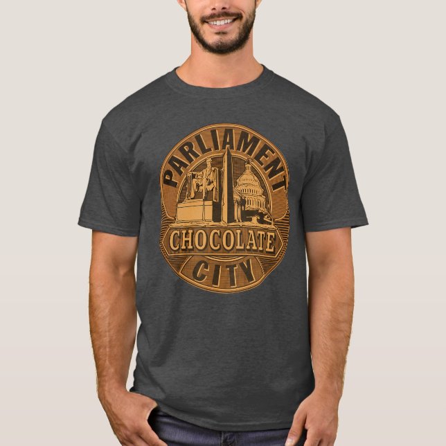 Camiseta George Clinton Parlamento Funkadelic Chocolate Cit (Anverso)