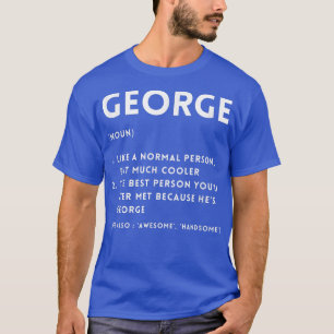 Camiseta GEORGE Definition Funny Nombre Personalizado Para 