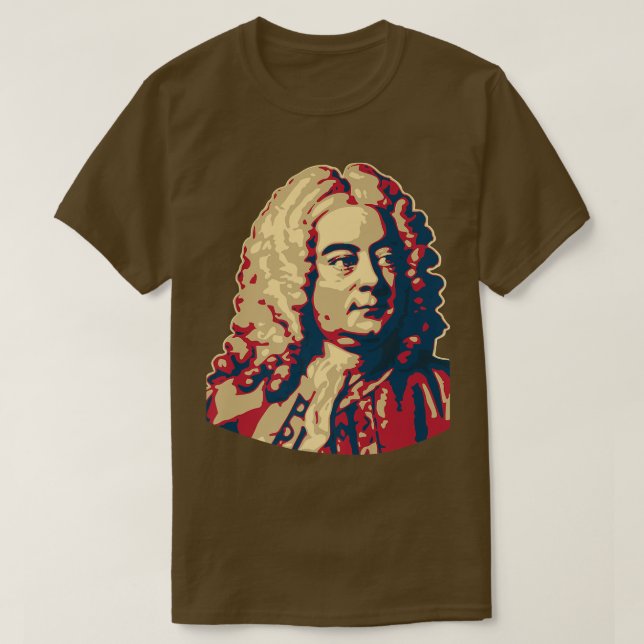 Camiseta George Frideric Handel Classical Music Composer941 (Diseño del anverso)
