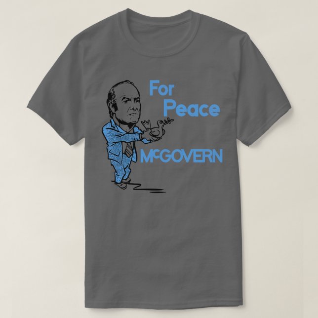 Camiseta George McGovern por la paz (Diseño del anverso)