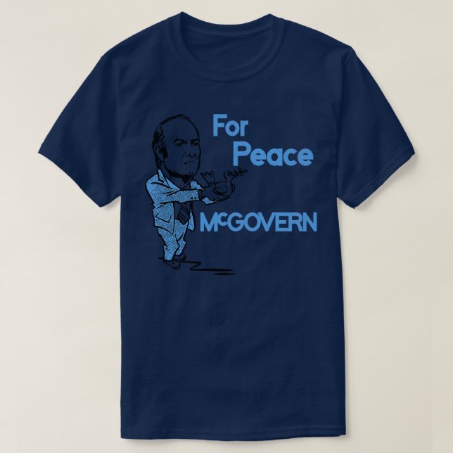 Camiseta George McGovern por la paz (Diseño del anverso)