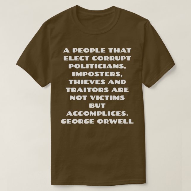 Camiseta George Orwell (Diseño del anverso)