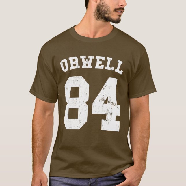 Camiseta George Orwell 84 1984 jerséis (Anverso)