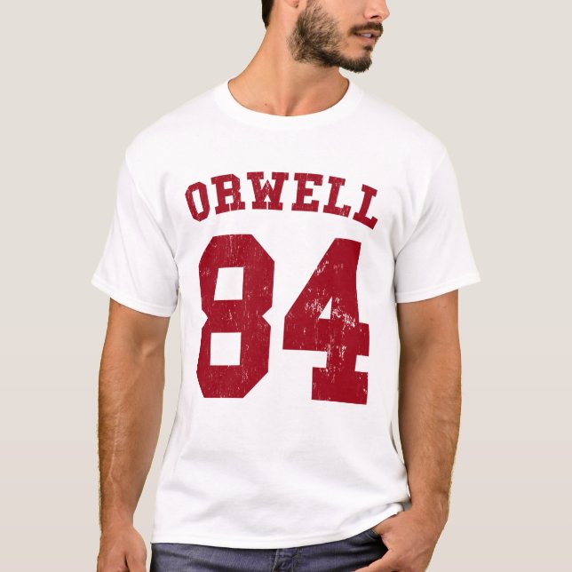 Camiseta George Orwell 84 1984 jerséis (Anverso)