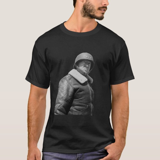 Camiseta George Patton y cita - ennegrezca… - (Anverso)