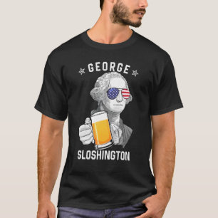 Camiseta George Sloshington Washington Beer 4 De Julio Ame