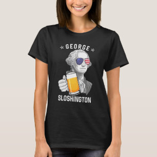Camiseta George Sloshington Washington Beer 4 De Julio Ame