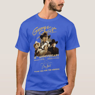 Camiseta George Strait 50º ANIVERSARIO 1975 - 2025 GRACIAS 