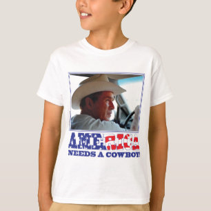Camiseta George W Bush - Estados Unidos necesita un vaquero