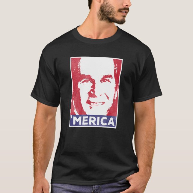 Camiseta George W Bush Merica (Anverso)