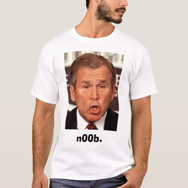 Camiseta George-W-Bush, n00b. (Anverso)