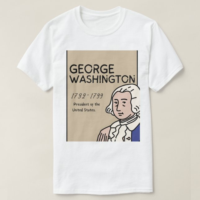 Camiseta George Washington  (Diseño del anverso)