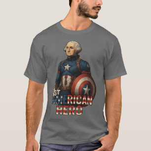 Camiseta George Washington 1er héroe americano