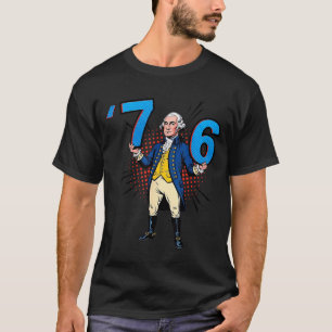 Camiseta George Washington 76 Lanzó Seis Siete