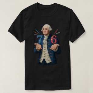 Camiseta George Washington 7 6 Meme Historia Arte